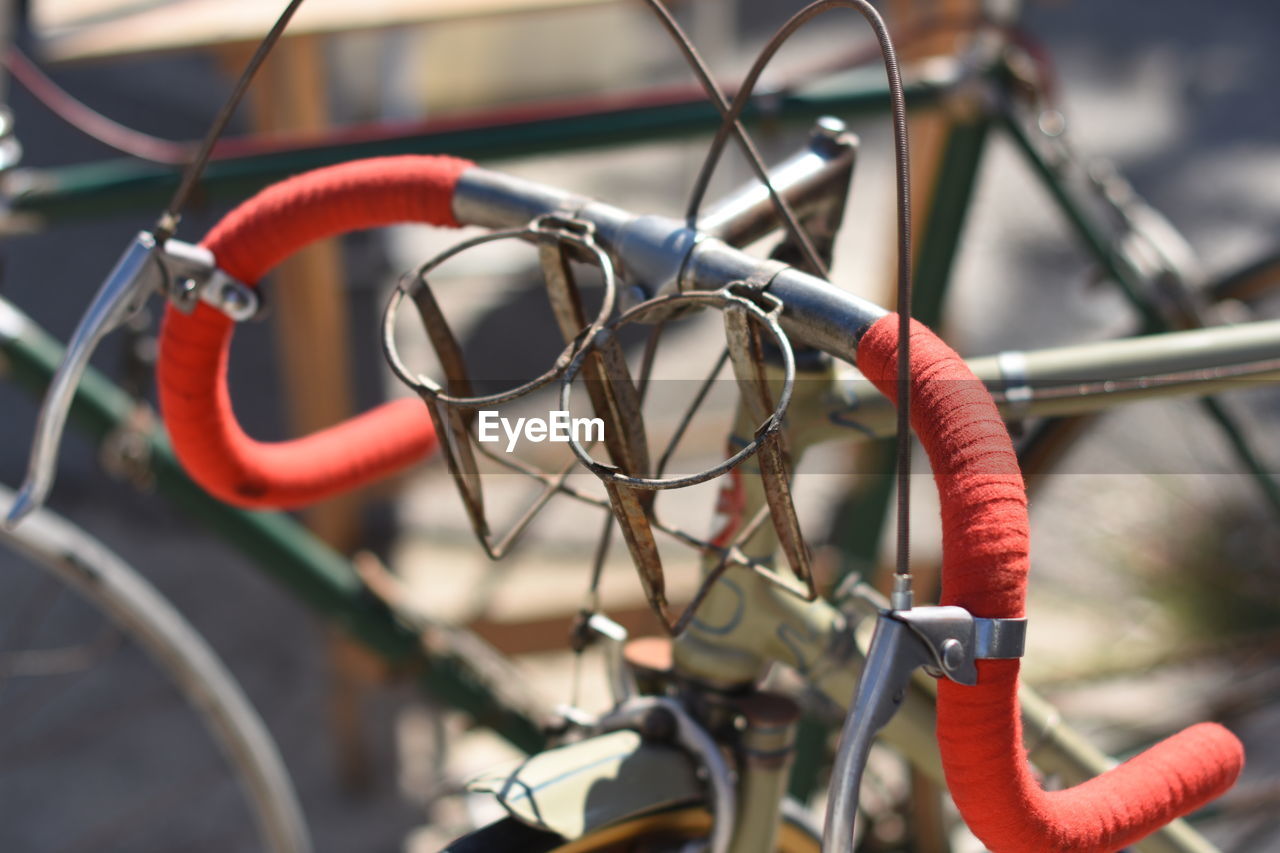 Close-up of bicycle