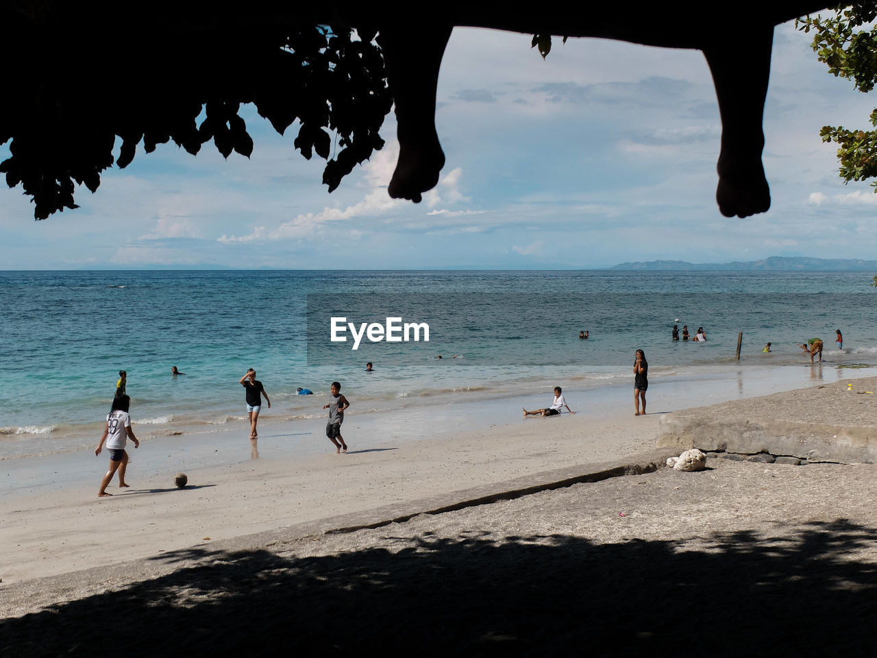 Group of people on the beach