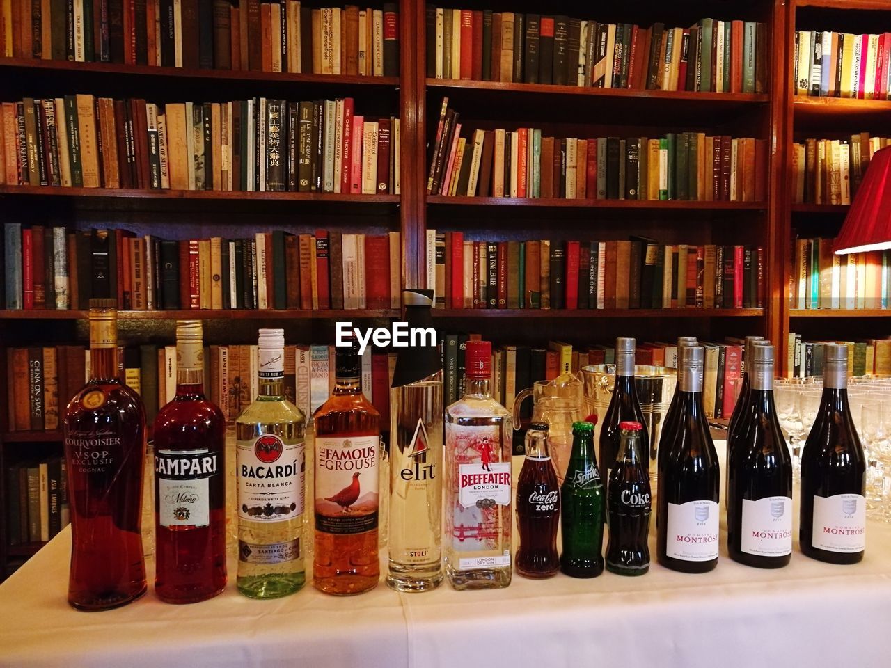 VIEW OF BOOKS IN SHELF