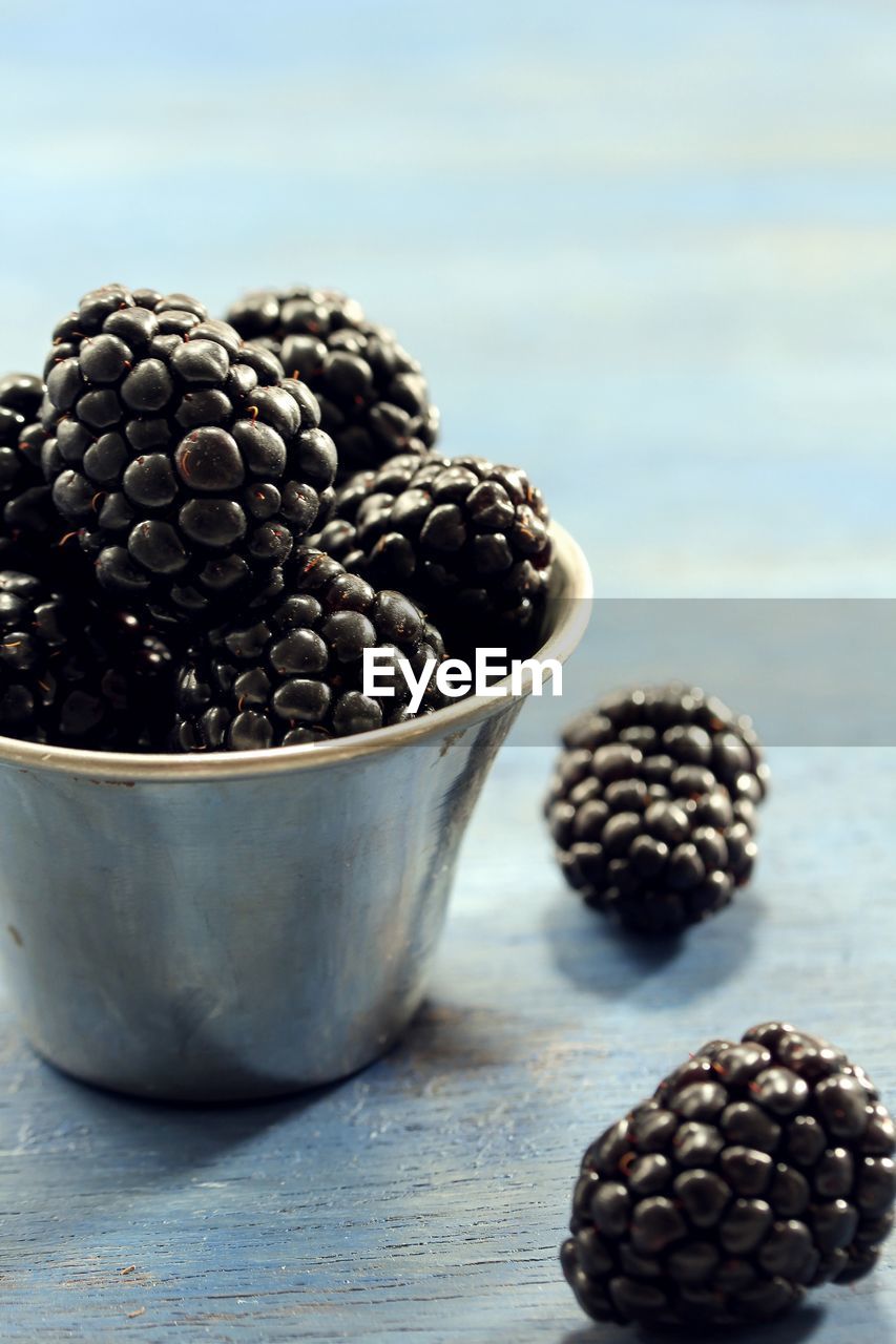 Close-up of blackberry - fruits on