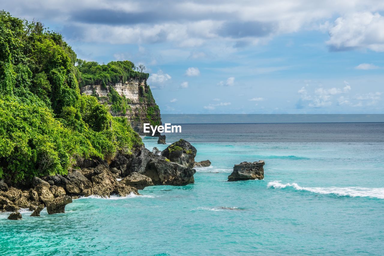 Scenic view of sea against sky