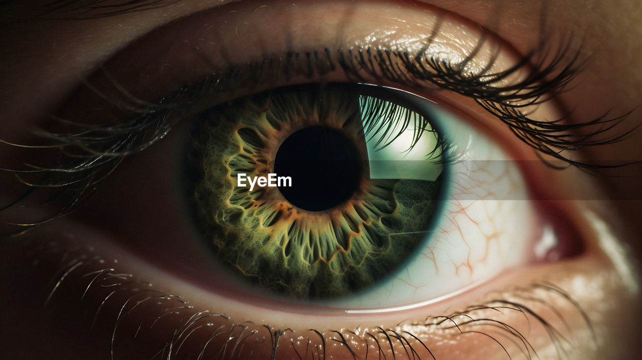 detail shot of human eye