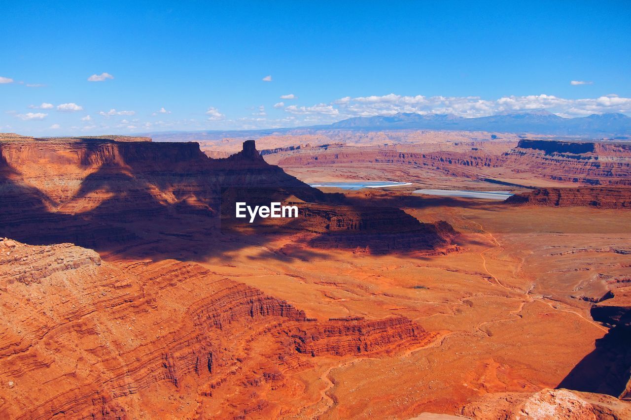 Idyllic view of rocky mountains against sky