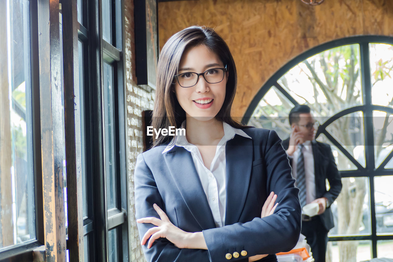 Portrait of businesswoman in office