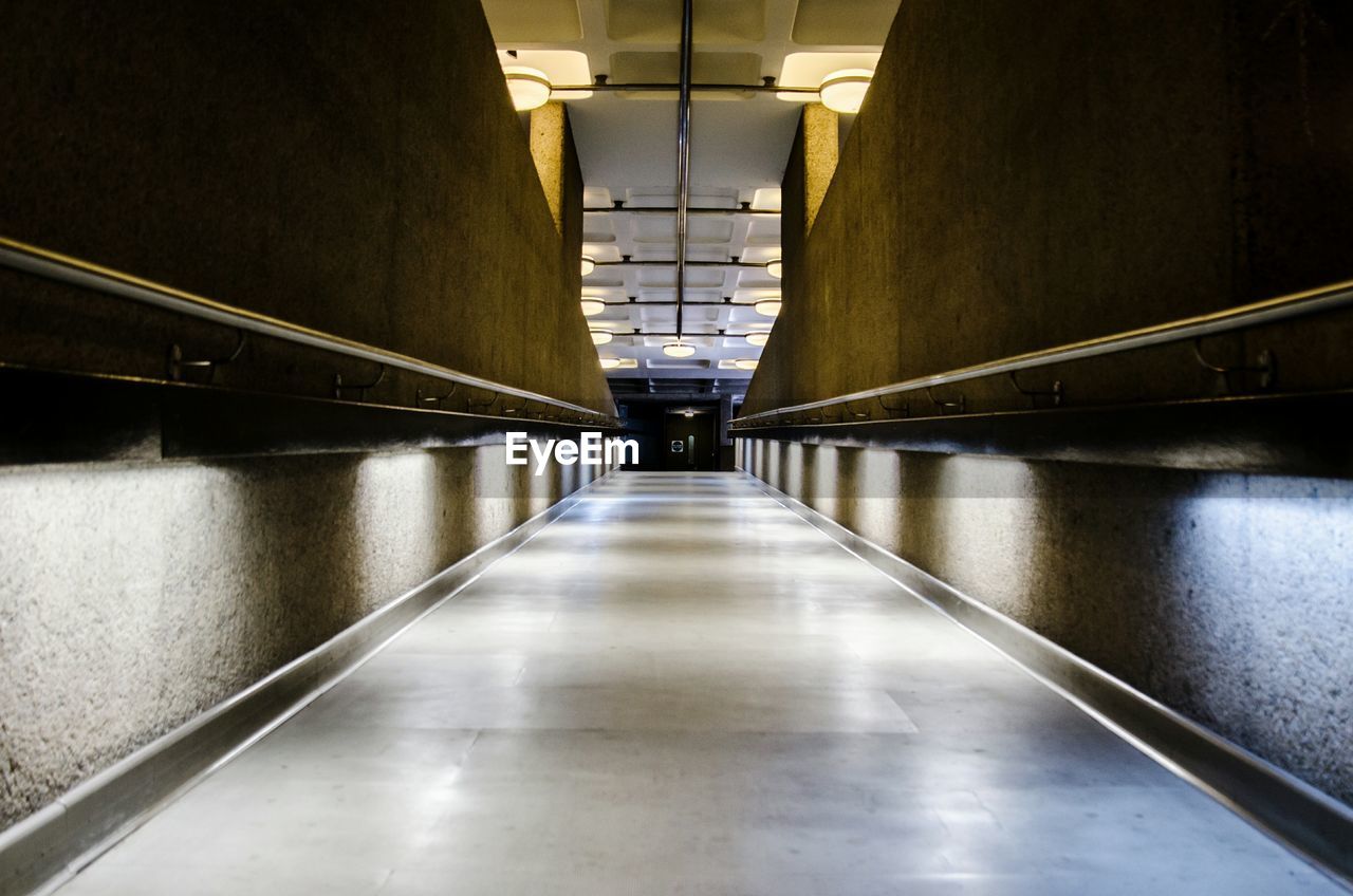 Empty corridor in barbican centre