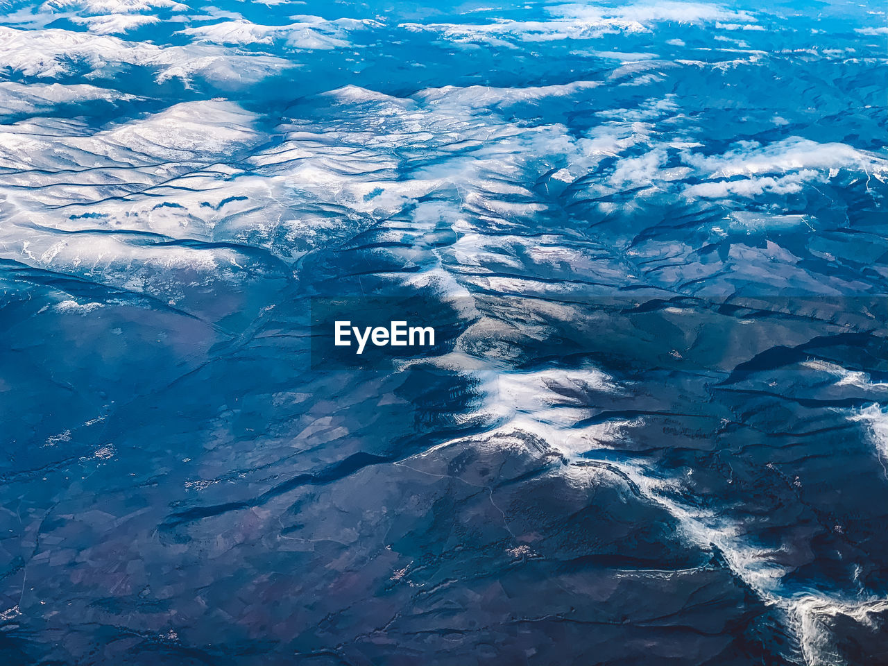 Full frame shot of snow covered landscape