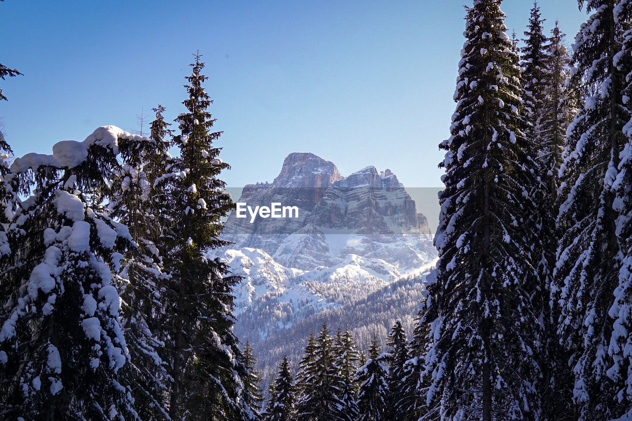 SCENIC VIEW OF SNOW COVERED MOUNTAIN AGAINST SKY