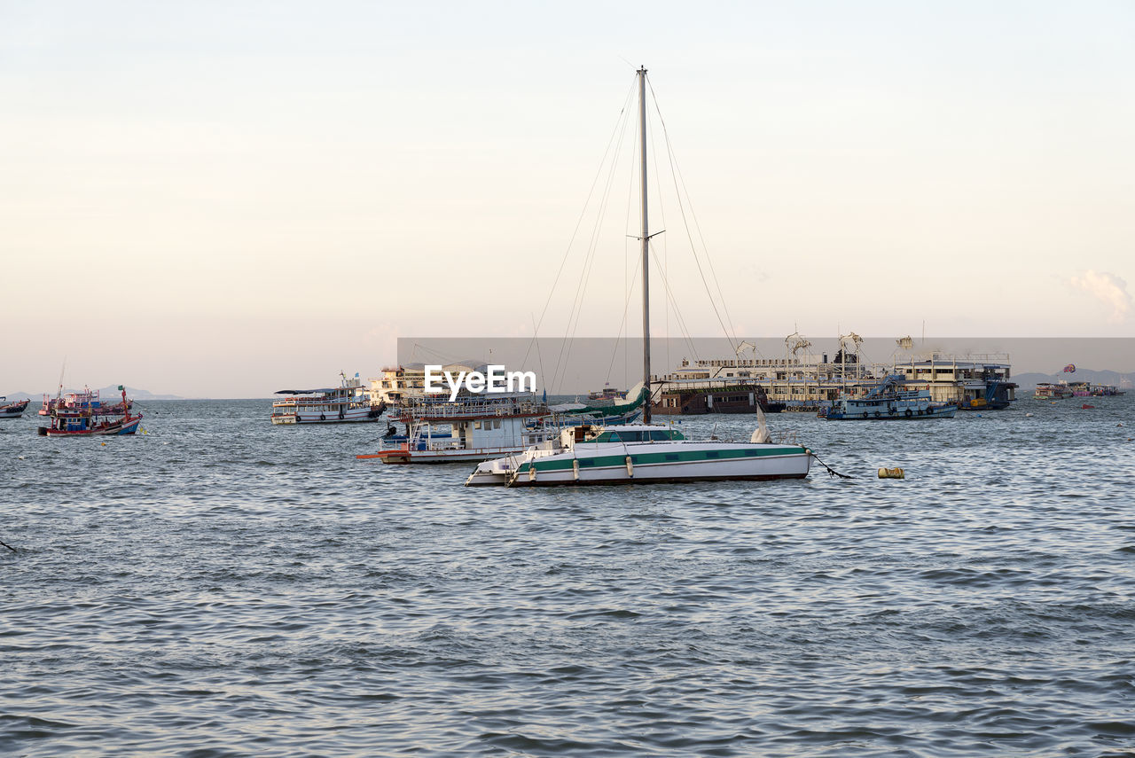 SAILBOATS IN SEA