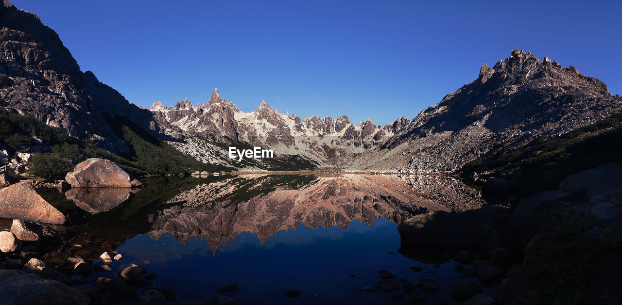 PANORAMIC VIEW OF LAKE AGAINST SKY