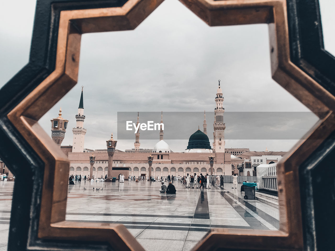 View of al-masjid an-nabawi seen through gate