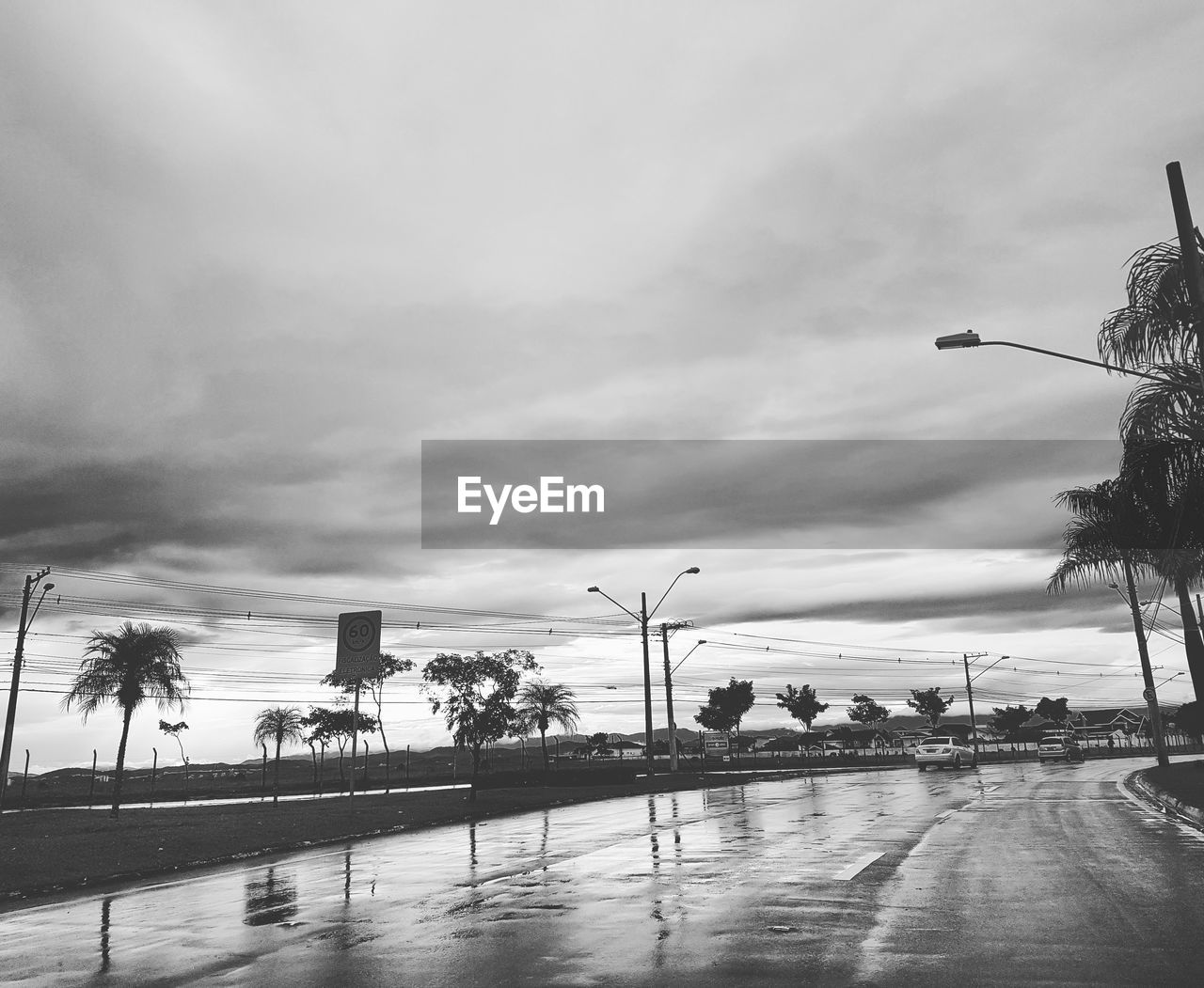 Wet road in brazil