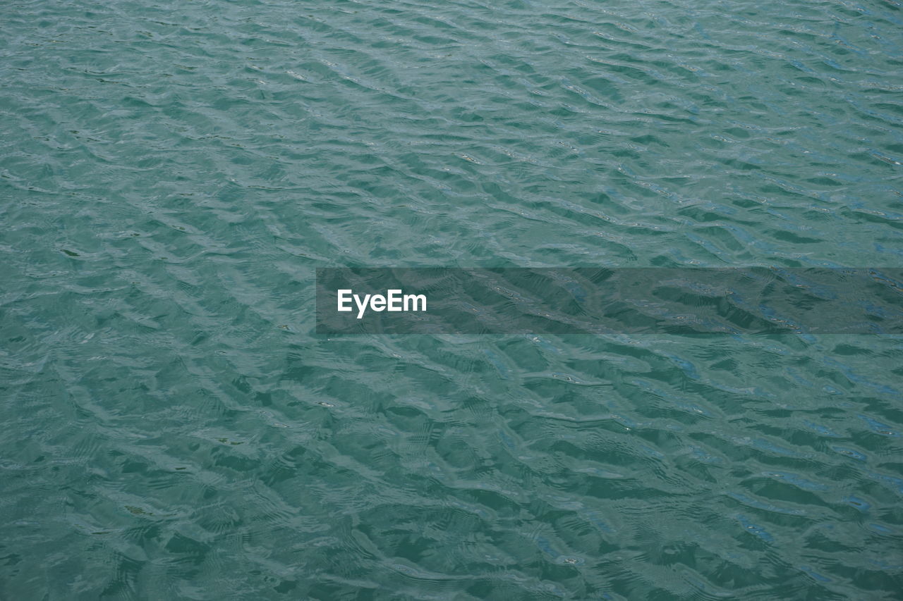 High angle view of ripples on water