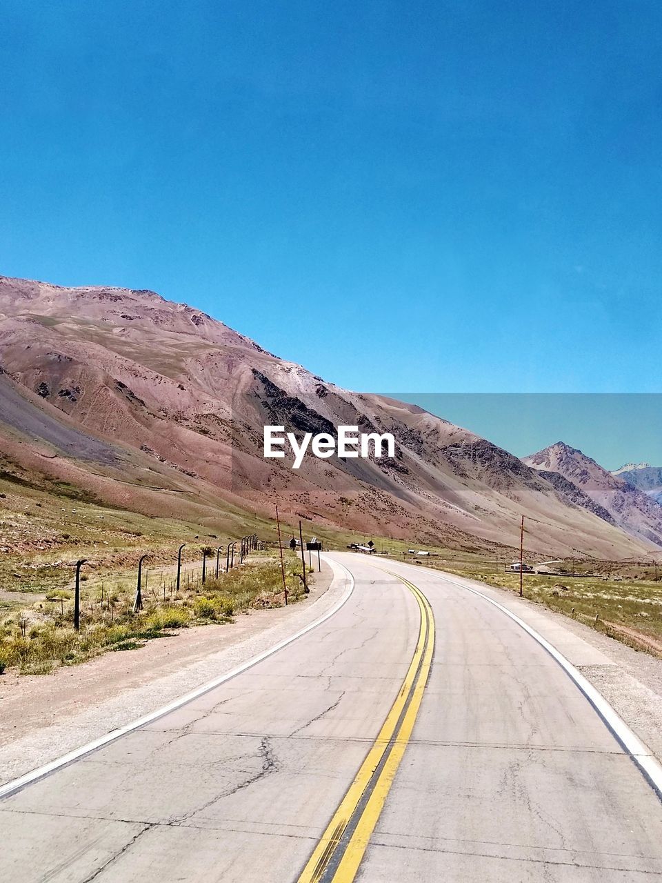 EMPTY ROAD ALONG LANDSCAPE