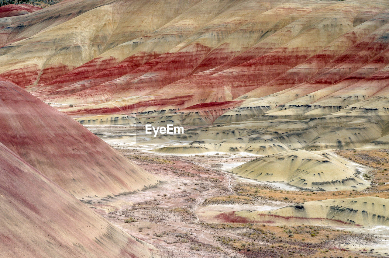 Full frame shot of mountains at john day fossil beds national park