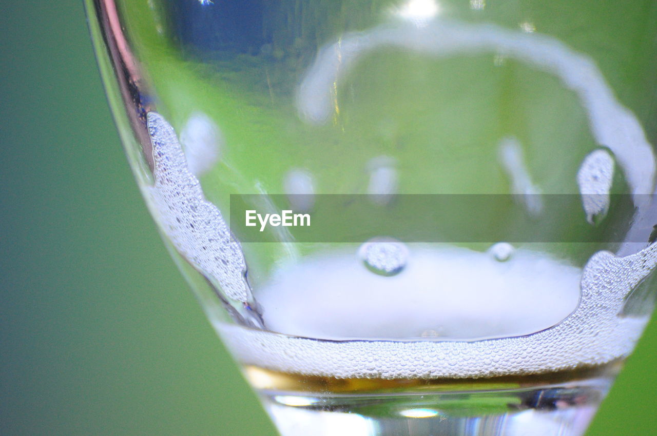 Close-up of water in glass