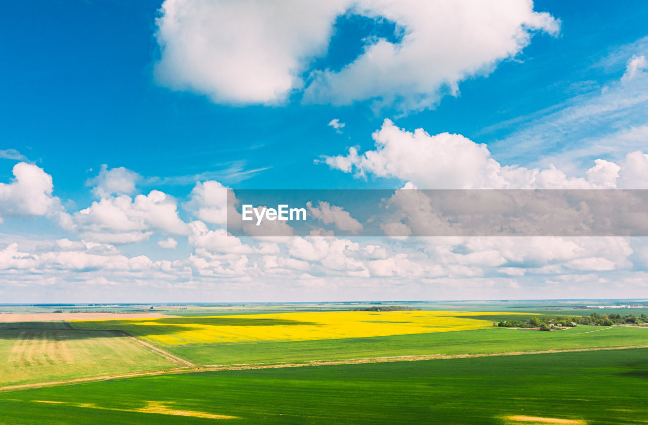 SCENIC VIEW OF FARM AGAINST SKY