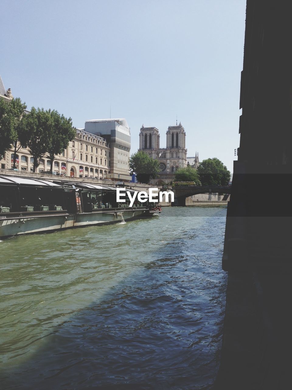 View of canal along buildings