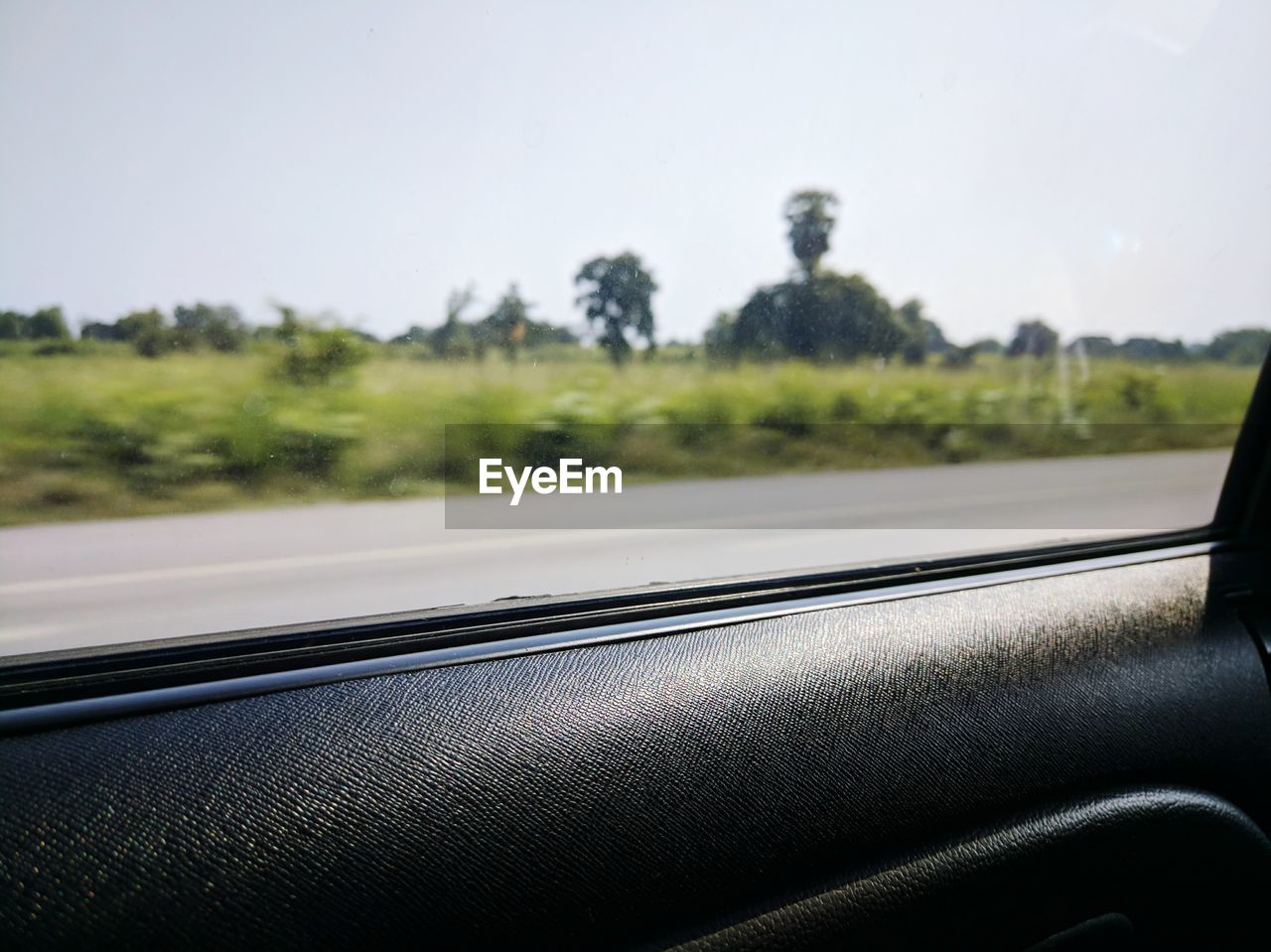 VIEW OF CAR WINDOW