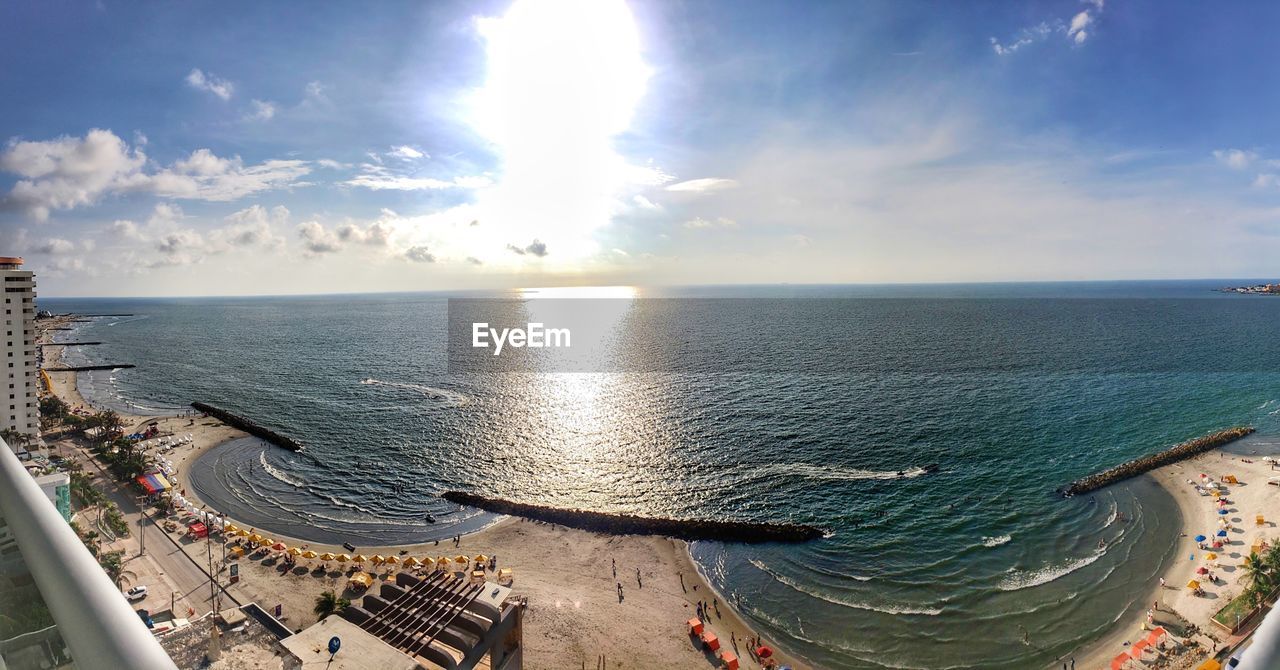 PANORAMIC VIEW OF SEA AGAINST SKY