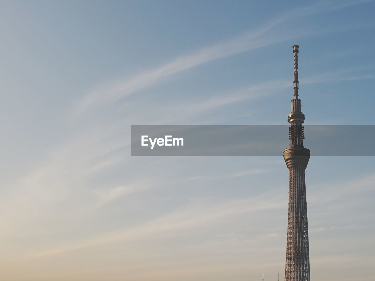 LOW ANGLE VIEW OF COMMUNICATIONS TOWER