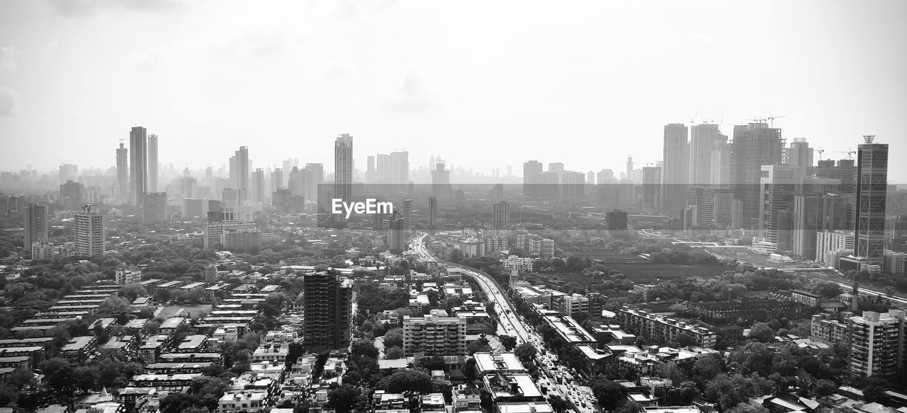 Mumbai city's parel skyline 