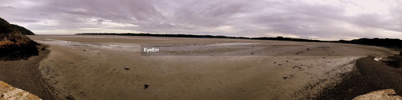 Panoramic view of beach against sky