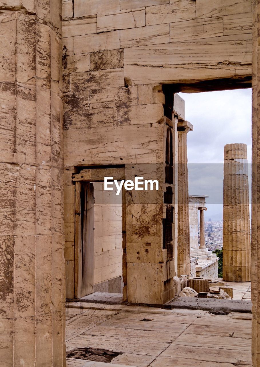 Panoramic view of acropolis of athens 