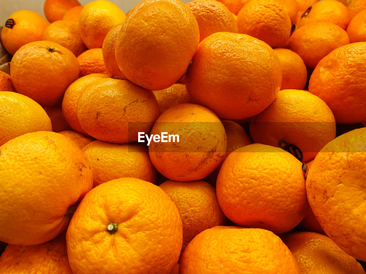 Full frame shot of oranges