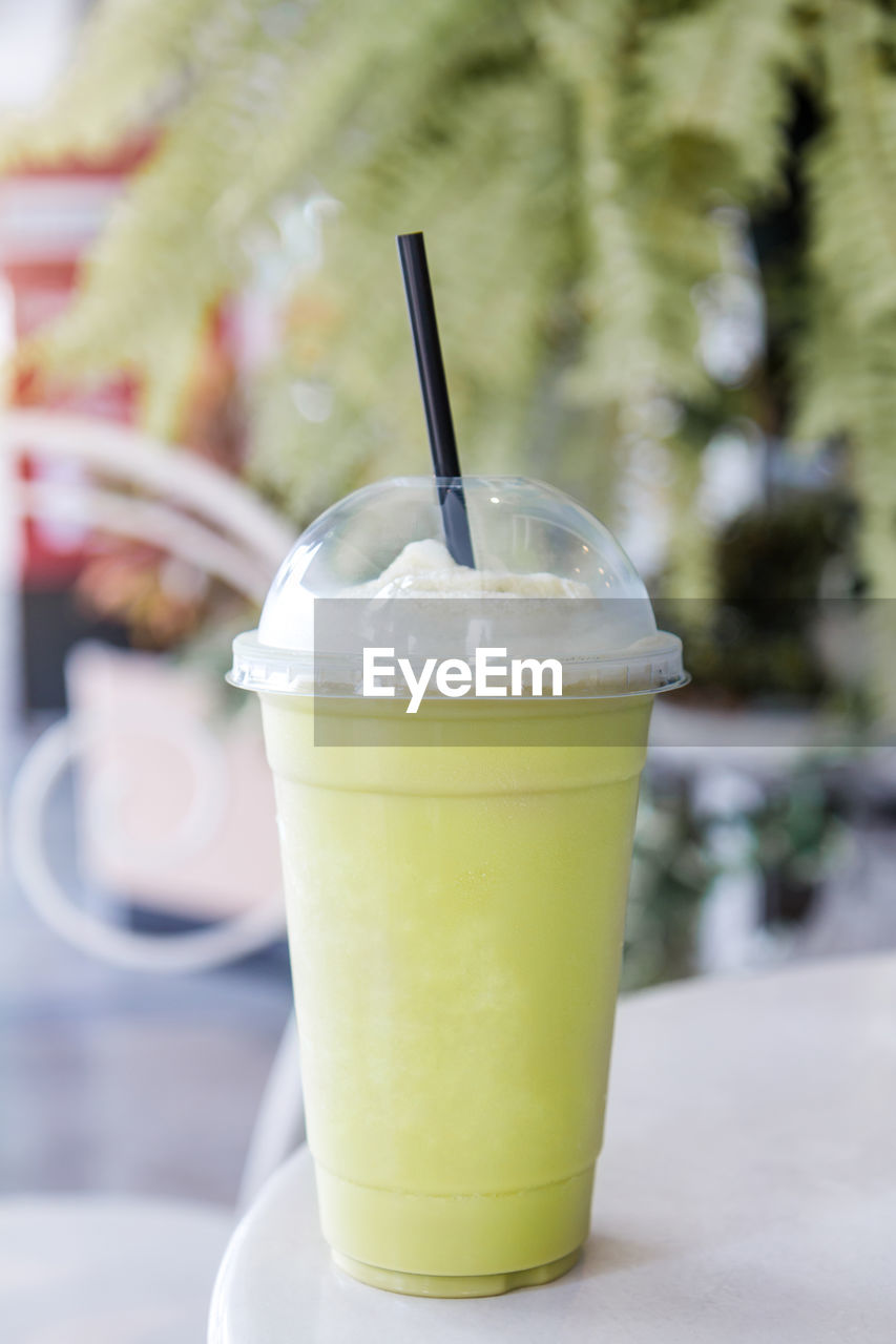 Close-up of drink on table
