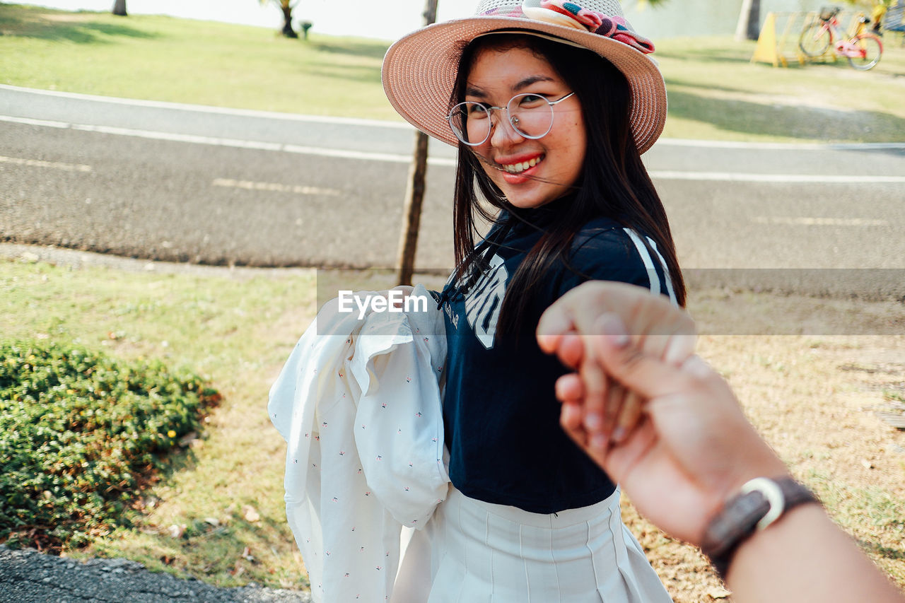 Portrait of a smiling young woman