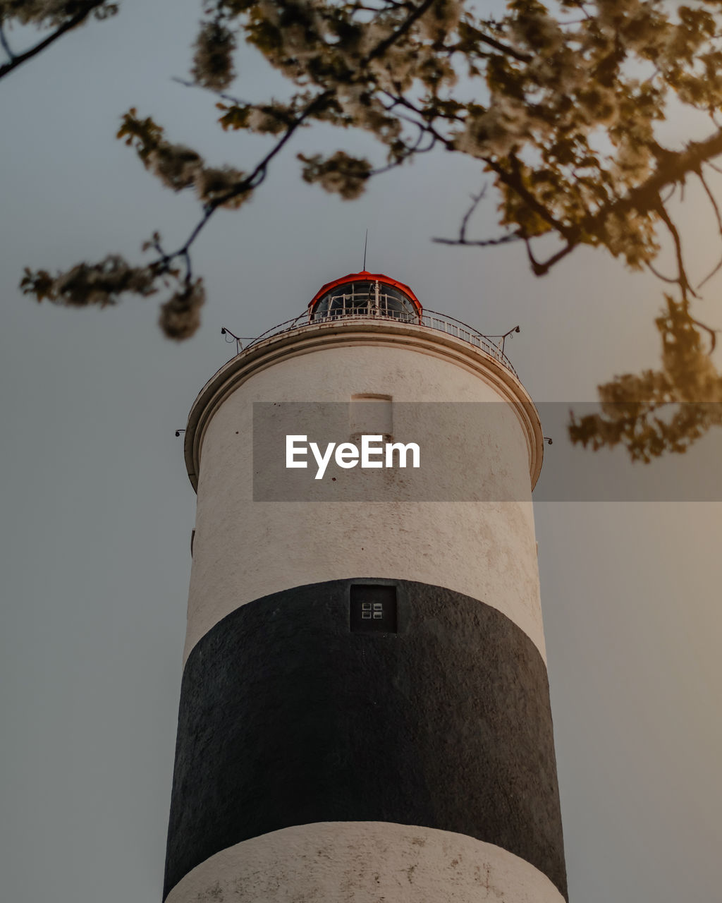 Low angle view of lighthouse against sky