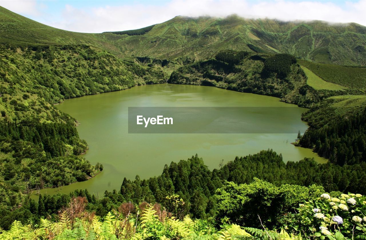 Azores's volcano lake