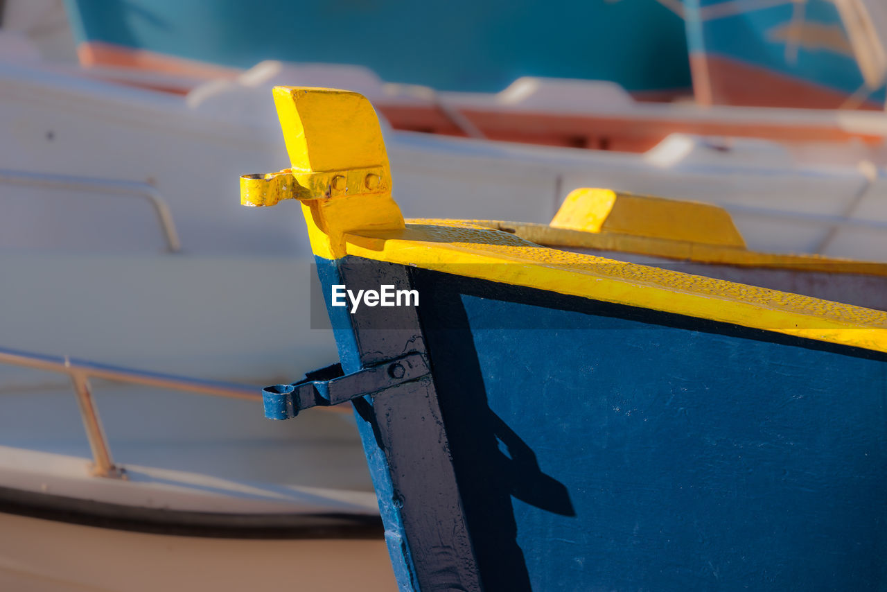 Close-up of ship
