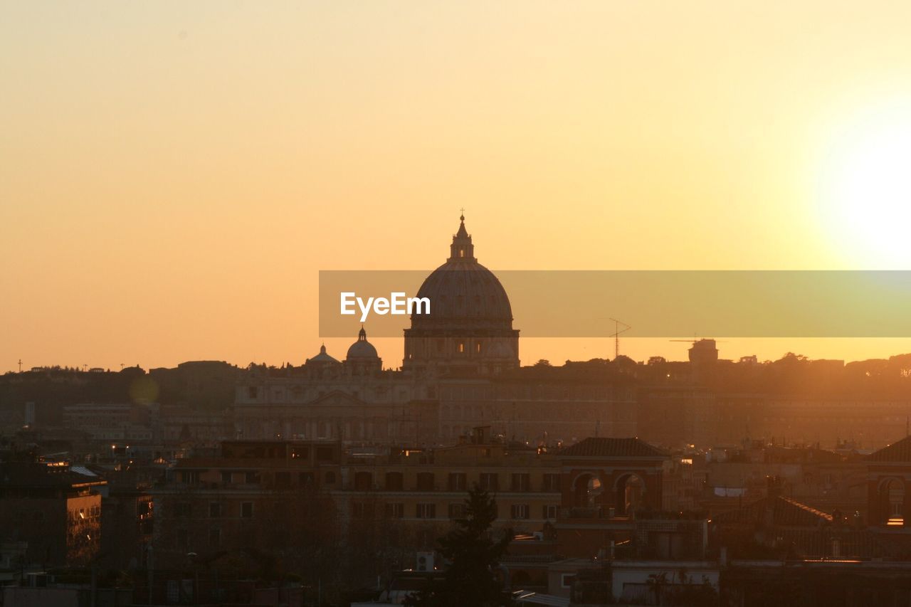 Evening sun over rome