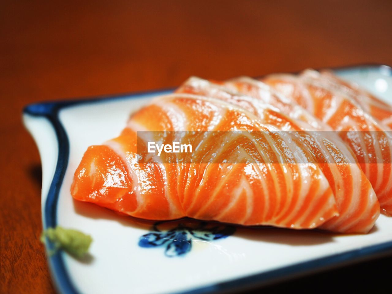 Close-up of salmon on a plate