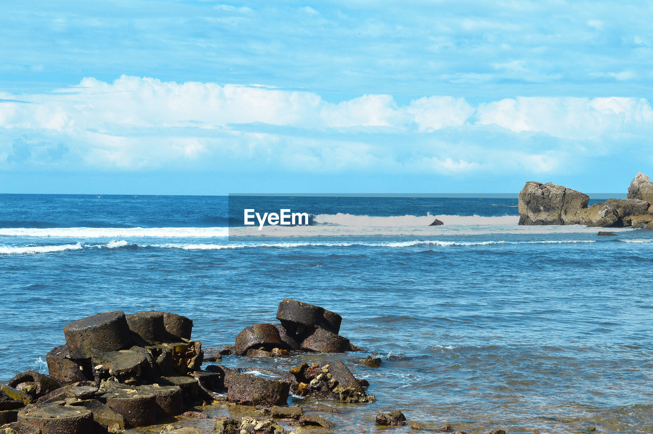 Scenic view of sea against sky