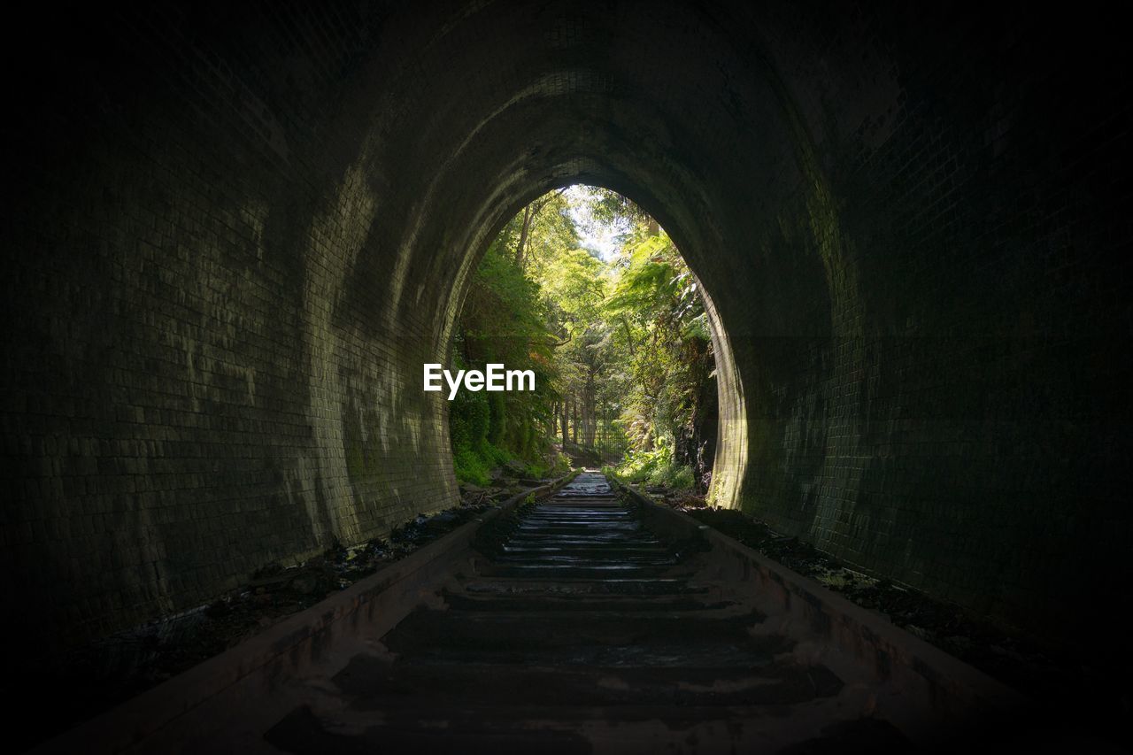 View of empty tunnel