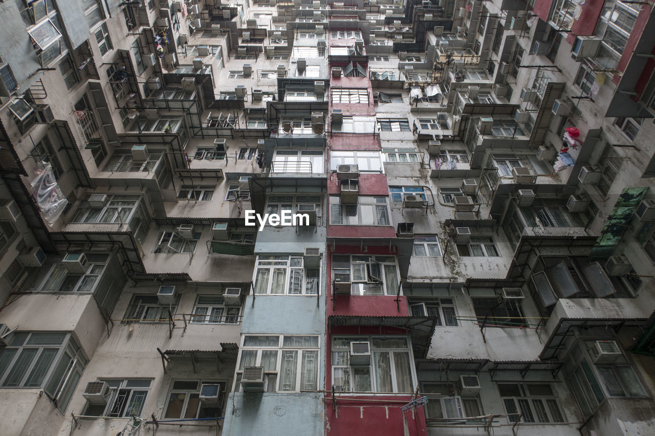 Exterior of buildings in city, hong kong