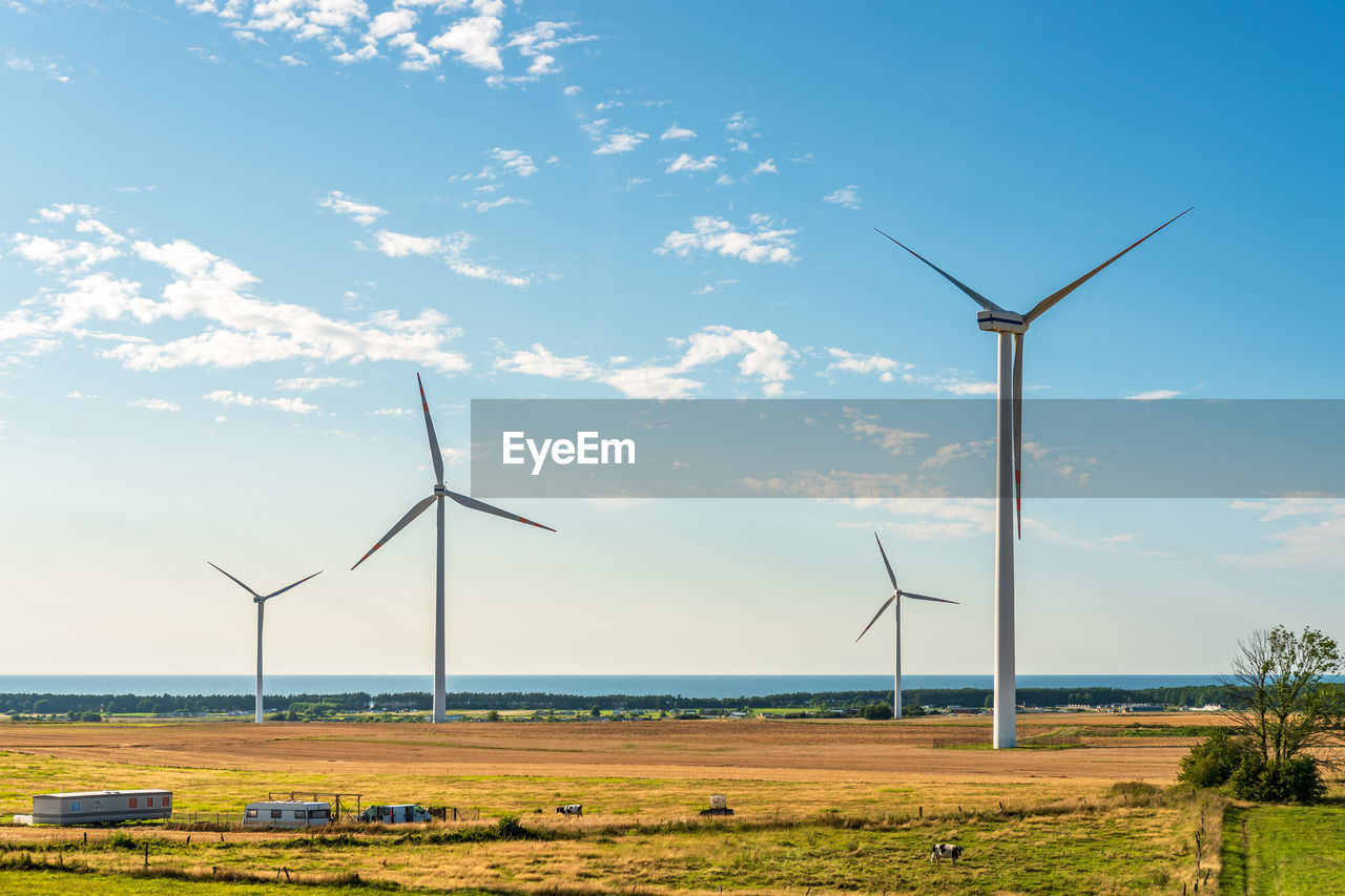 Wind farm on the polish baltic sea.