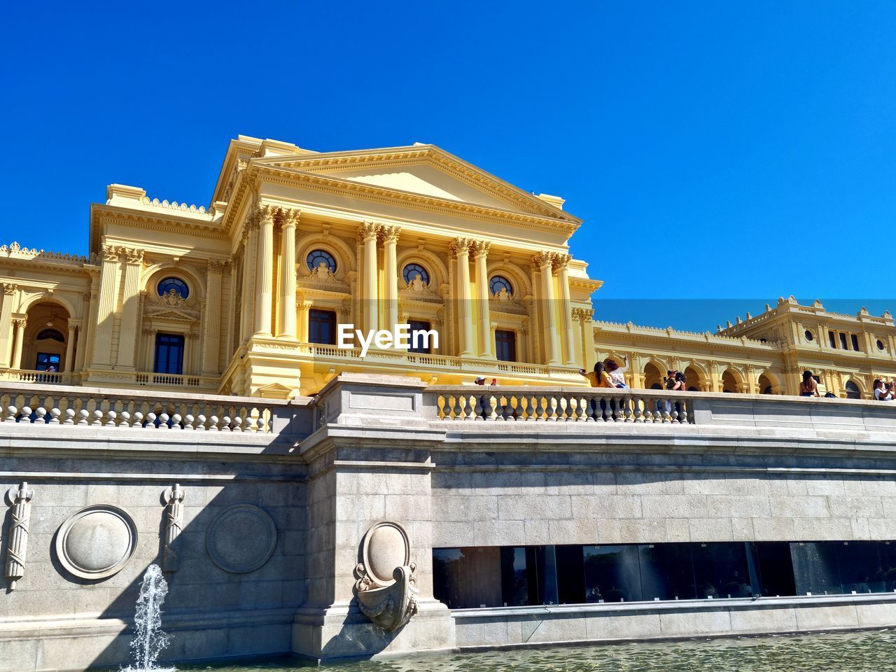 architecture, landmark, built structure, building exterior, palace, blue, sky, travel destinations, facade, clear sky, nature, city, building, history, the past, travel, no people, sunny, estate, tourism, outdoors, day, mansion, ancient history, arts culture and entertainment, government