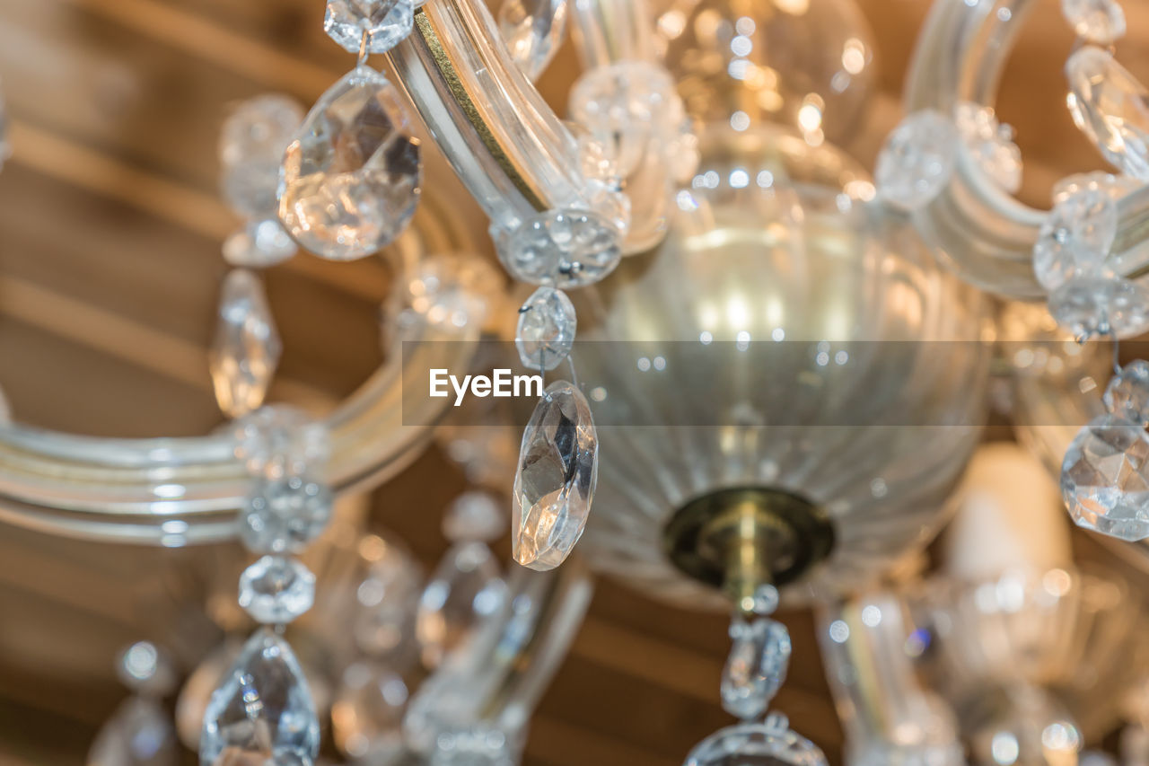 Close-up of vintage chandelier 