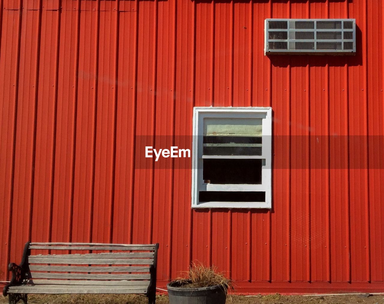 Window of red building