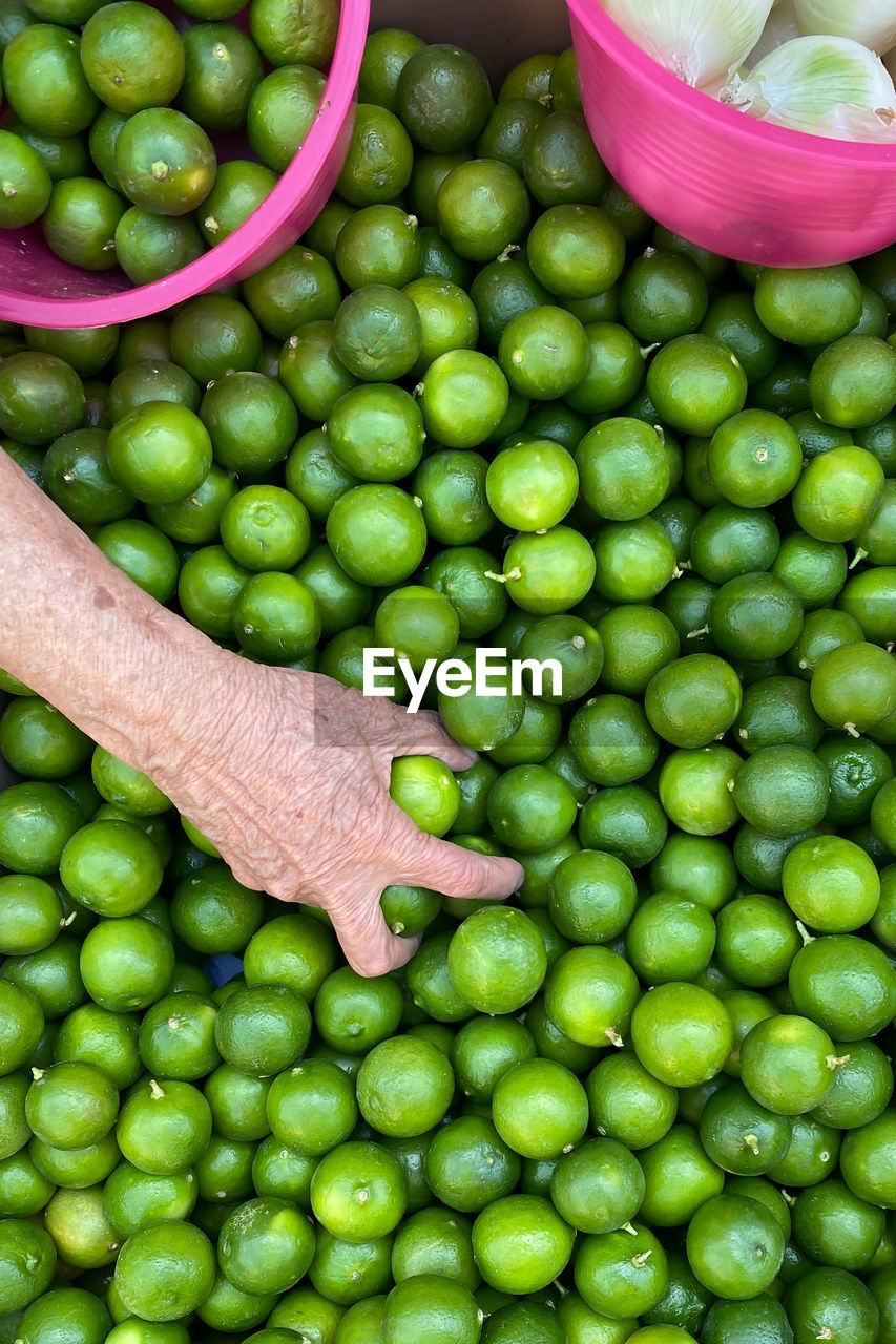 FULL FRAME SHOT OF FRESH GREEN FRUITS