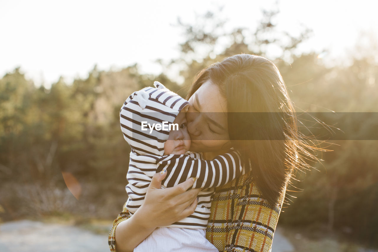 Mother with baby