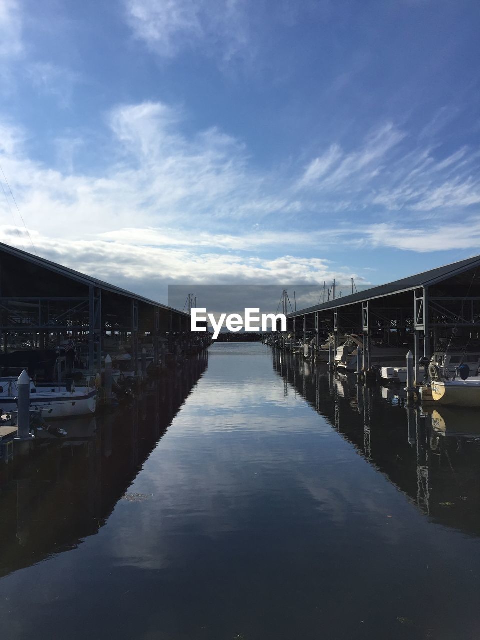 Reflection of clouds in water