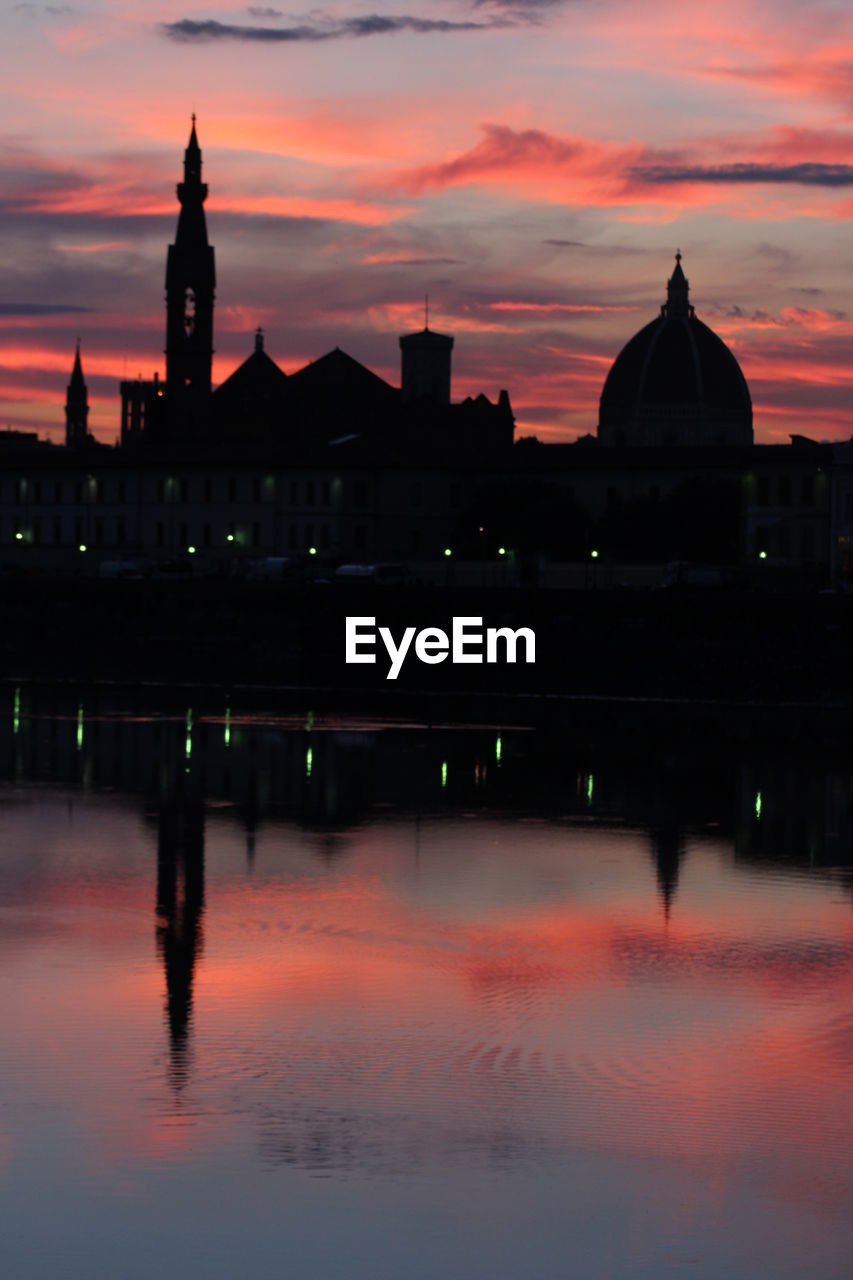 SILHOUETTE OF BUILDING DURING SUNSET