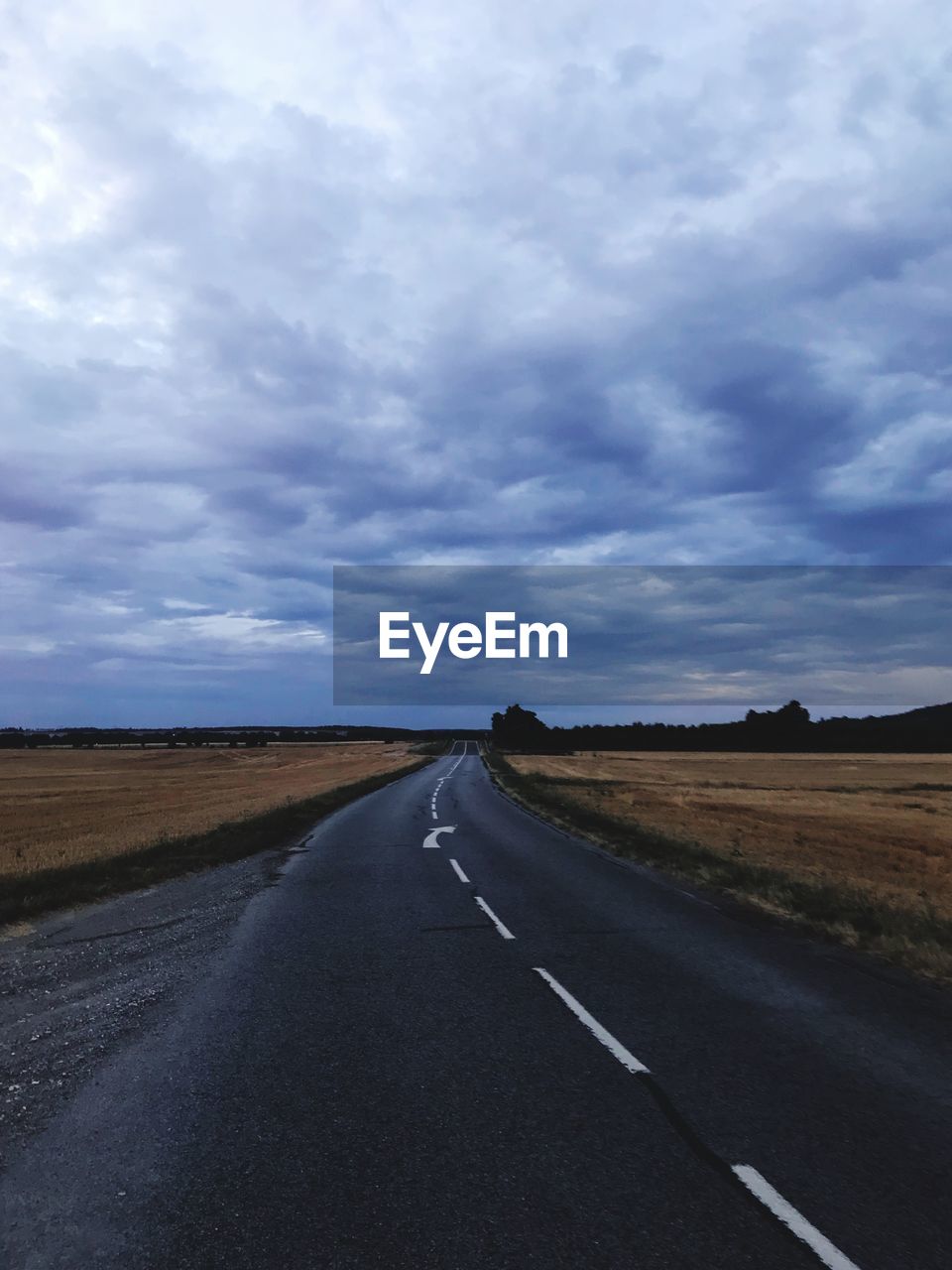 VIEW OF EMPTY ROAD ALONG LANDSCAPE