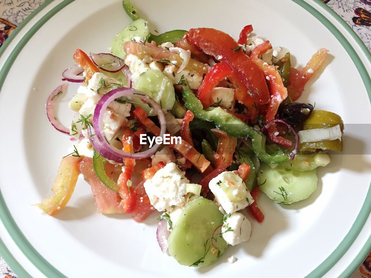 Close-up of salad in plate