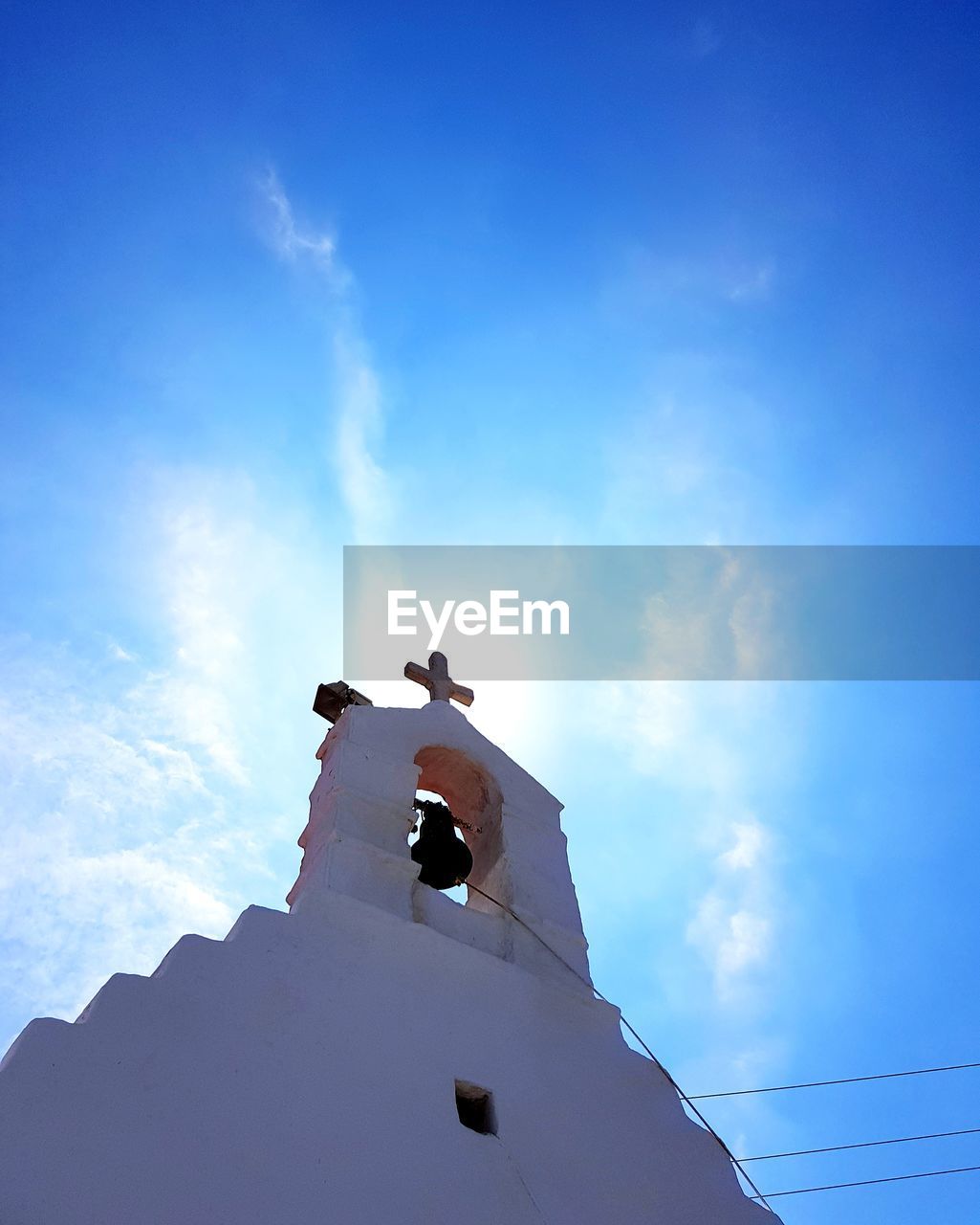 LOW ANGLE VIEW OF BELL TOWER AGAINST SKY