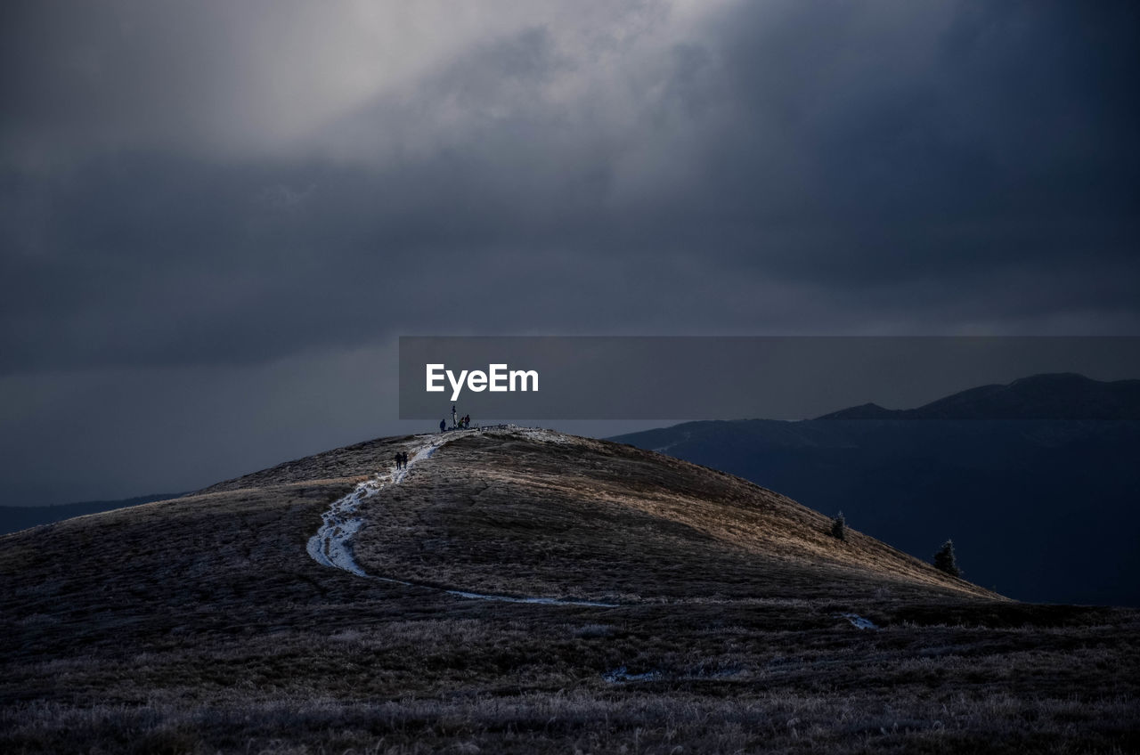 Scenic view of mountain against sky